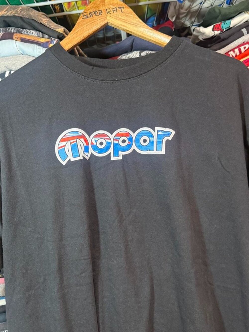 Y2K mopar Australia car racing t shirt black
